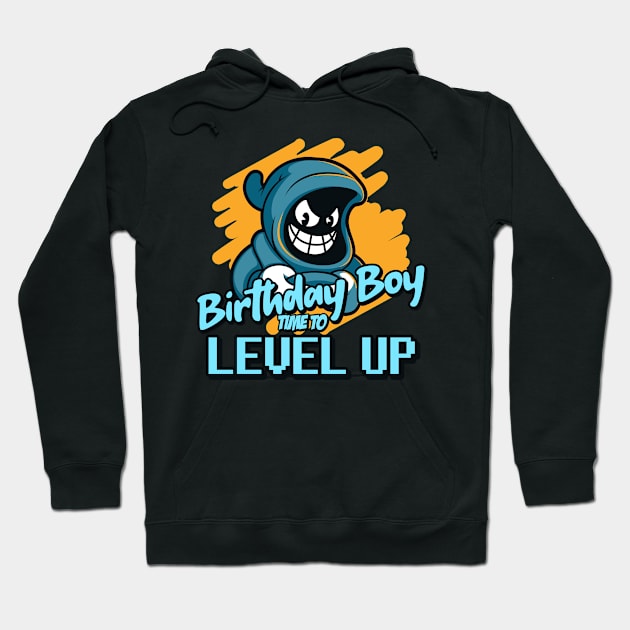 Birthday Boy Time To Level Up Hoodie by Bradley Cann Designs